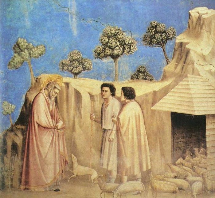 Giotto   Scrovegni   [02]   Joachim among the Shepherds.   