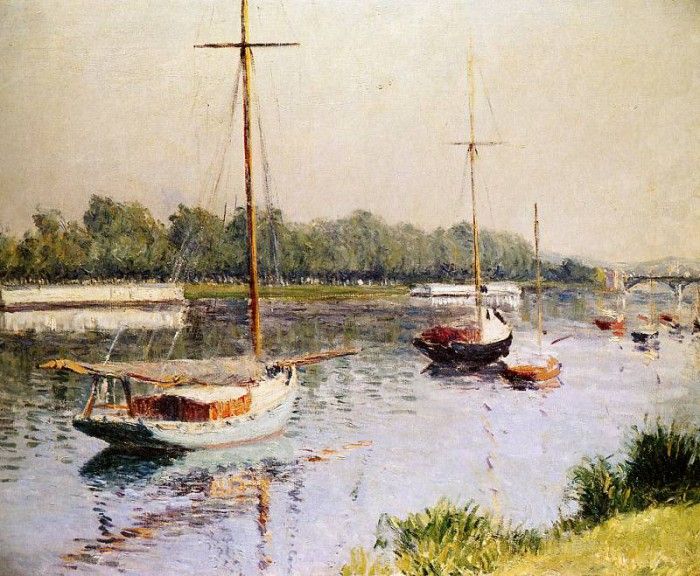 Caillebotte Gustave The harbour of Argentueil Sun. , 