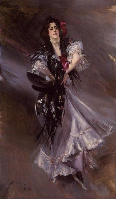 Portrait of Anita de la Ferie The Spanish Dancer 1900. Boldini, 