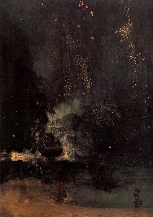 Whistler Nocturne in Black and Gold The Falling Rocket. ,   