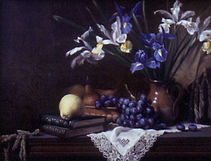 Still Life with Irises and Grapes. Hyde, 