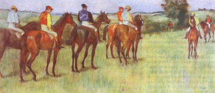 Degas Jockeys, pastel on paper, Hill-Stead Museum, Farmingto. , --