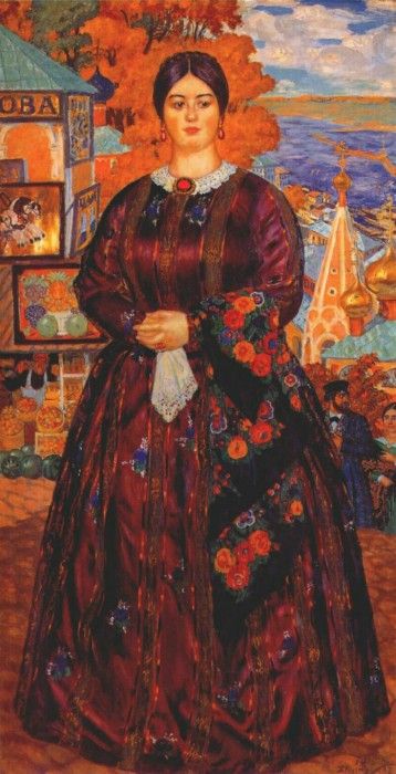 kustodiev merchants wife 1915. ,  (1878-1927)