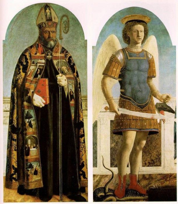 PIERO della FRANCESCA Polyptych Of Saint Augustine. ,  