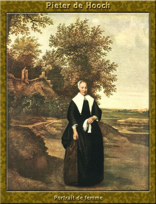 PO Vp S1 56 Pieter De Hooch-Portrait de femme. Hooch, Pieter De