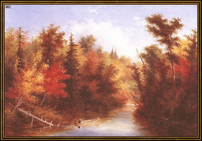 ds-cornelius krieghoff 09 l-autumn scenery (1864). Krieghoff, 