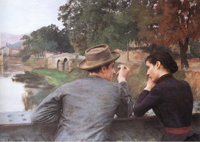 Les Amoureux. Friant, �����