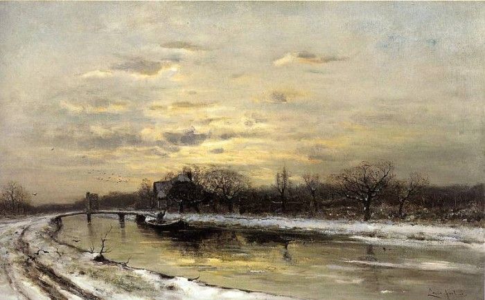 Apol Lodewijk Franciscus Hendrik Winterlandscape  Sun . , 