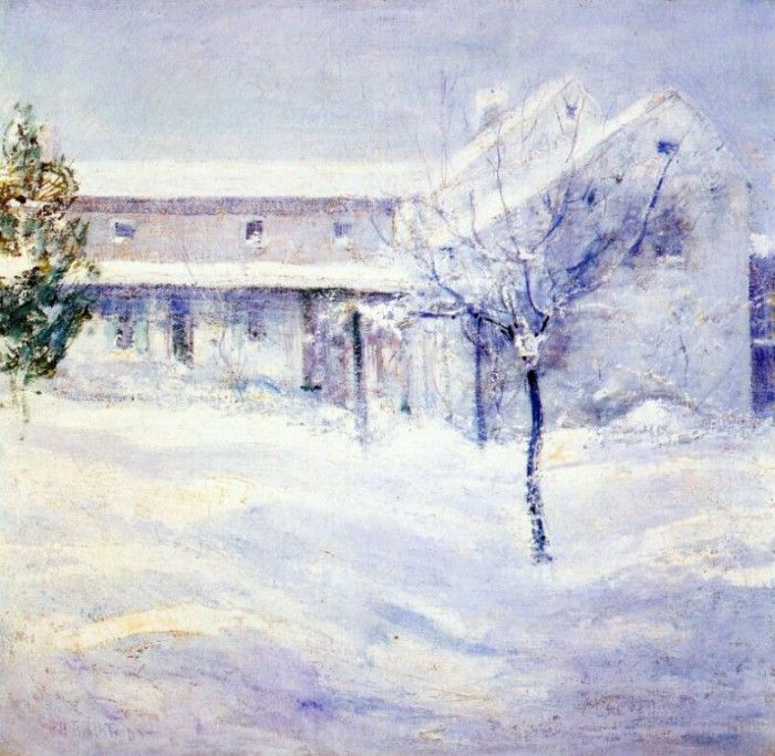 twachtman old holley house (cos cob) c1901. Twachtmann,  