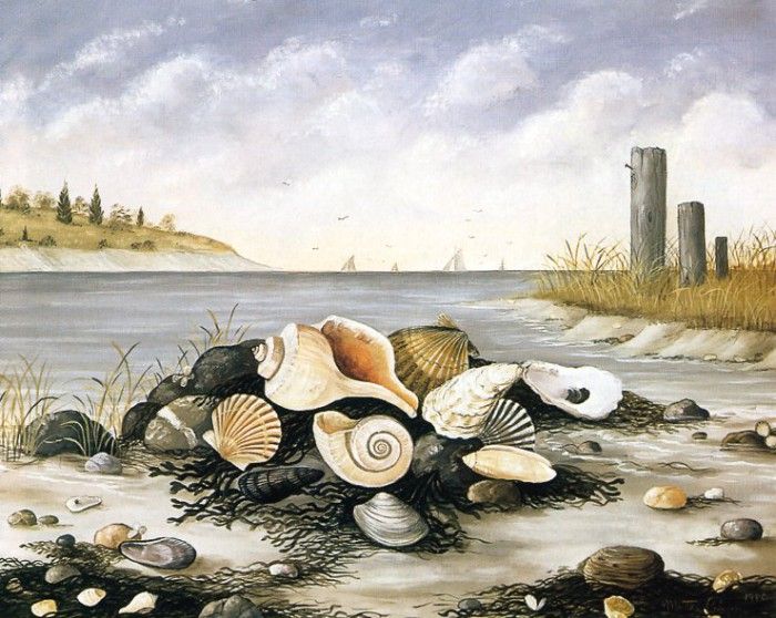 Cahoon, Martha - Shore Scene with Shells (end.  