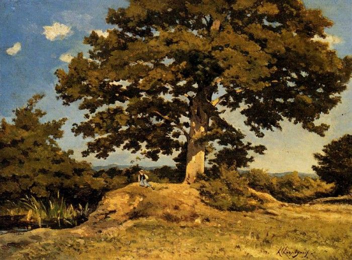 Harpignies Henri Joseph The Big Tree. Harpignies, -