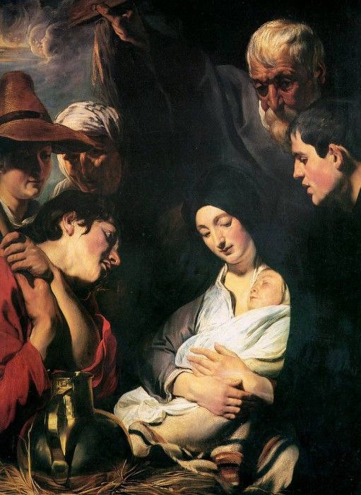 Jordaens Jacob Adoration of shepherds Sun 3. , 