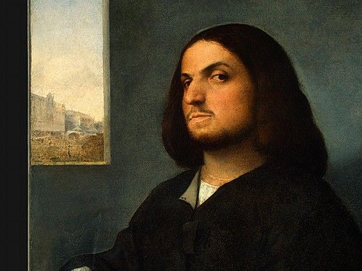 GIORGIONE AND TIZIANO PORTRAIT OF A VENETIAN GENTLEMAN, C.(1. 