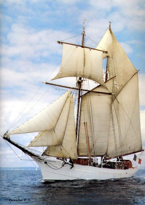 dk tall ships etoile topsail schooner lyr 1932. 