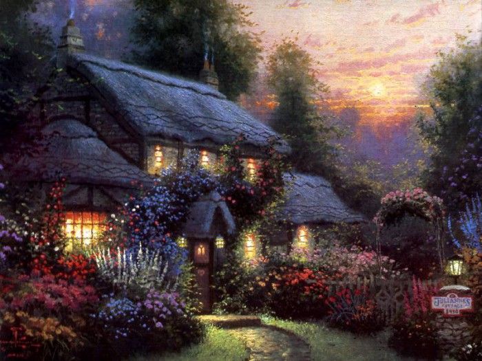 JLM-Thomas Kinkade-Juliannes Cottage.  