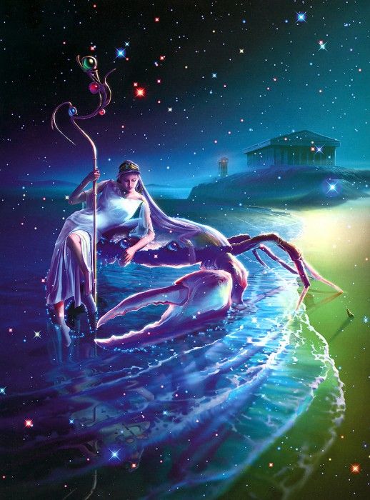 p Kagaya Zodiac Cal2002 07 Cancer. , Joh