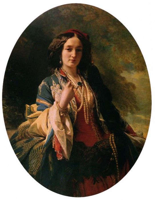 Winterhalter Franz Xavier Katarzyna Branicka Countess Potocka 1854. ,  