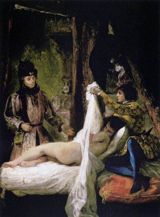 DELACROIX Eugene Louis d- Orleans Showing His Mistress. , 