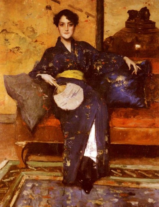 Chase William Merritt The Blue Kimono. ,  