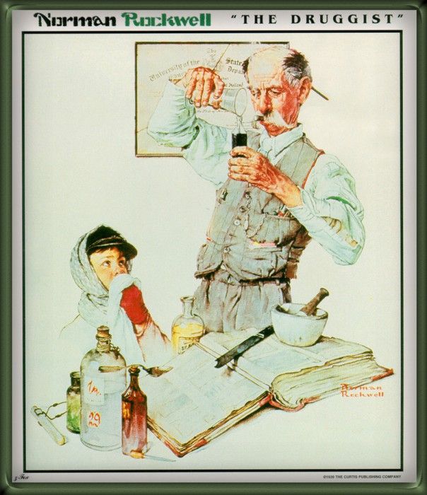 zFox Norman Rockwell The Drugist. , 