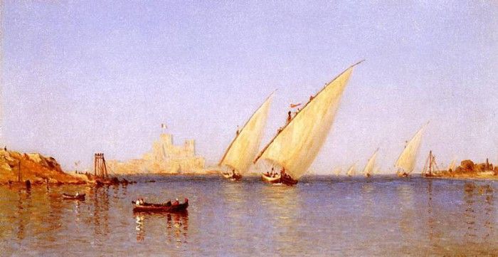 Gifford Sanford Robinson Fishinng Boats coming into Brindisi Harbor. , Sanford 