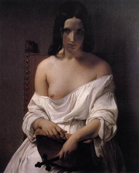 HAYEZ Francesco Meditation On The History Of Italy. , 