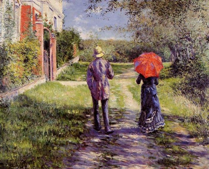 Caillebotte Gustave Rising Road. , 