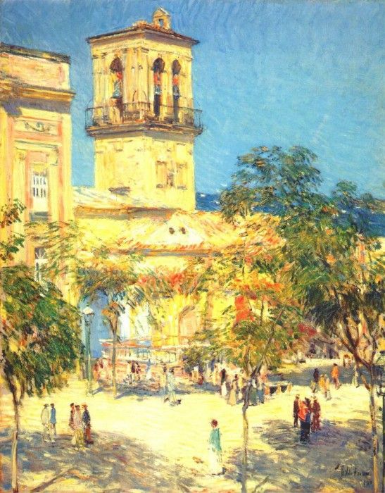 hassam street of the great captain, cordoba 1910. , 