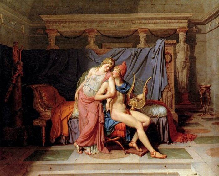 David Jacques Louis The Courtship of Paris and Helen. , -