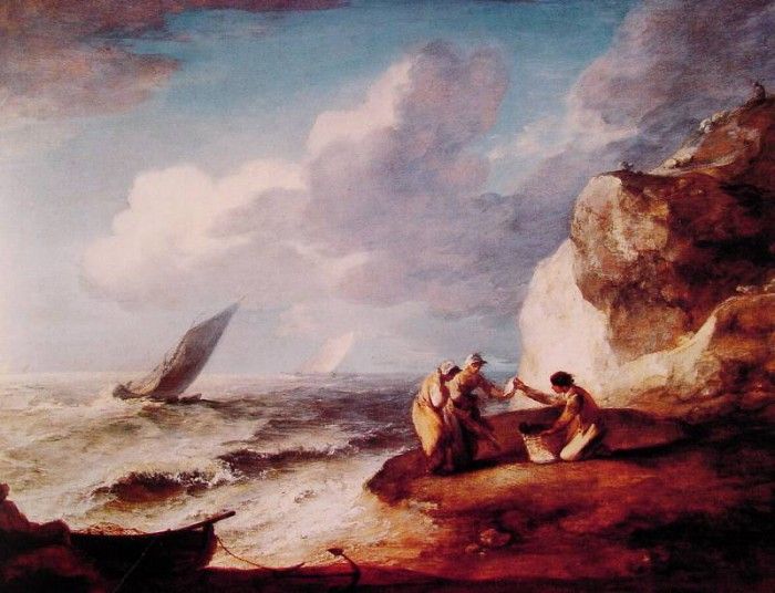A Rocky Coastal Scene. , 