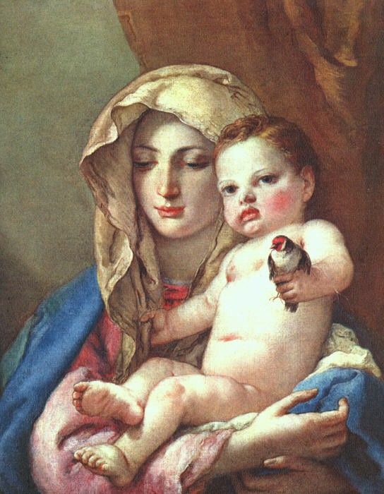 Tiepolo Madonna of the Goldfinch. ,  