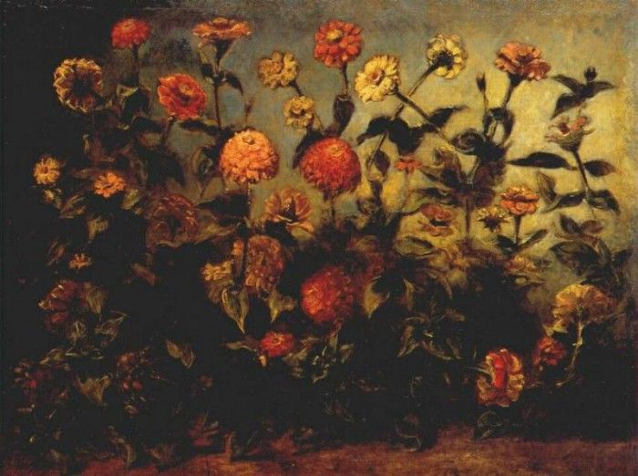 delacroix flowers after-1833. , 