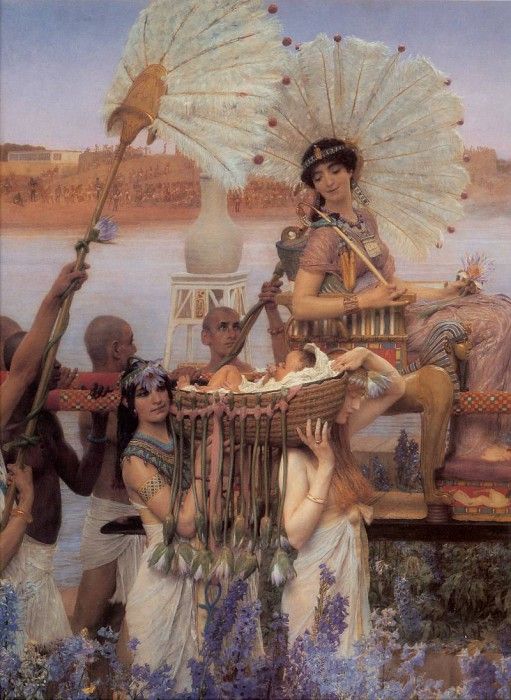 Alma Tadema The Finding of Moses detail. - 