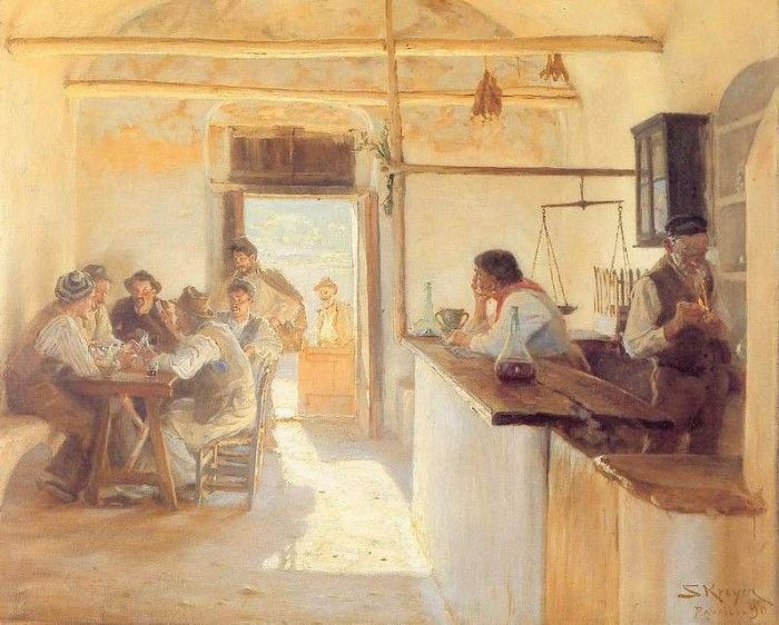 Kroyer Peder Severin Taberna en Ravello 1890. Kroyer,  