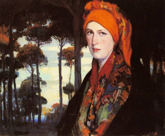 Zaragoza Fernando Sotomayor Y S Peasant Woman By A Wooded Forest. ,  
