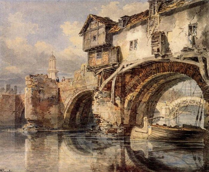 Turner Joseph Mallord William Welsh Bridge at Shrewsbury. ,   