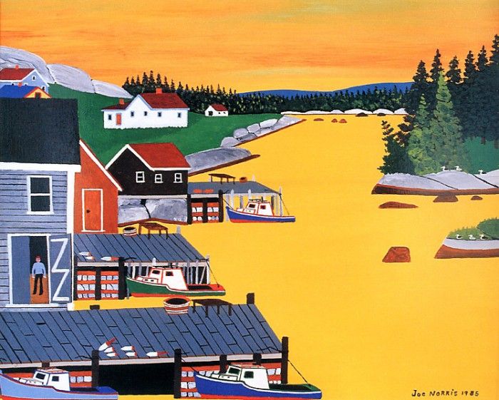 Norris, Joe - Fishing Village at Sunset (end. , 