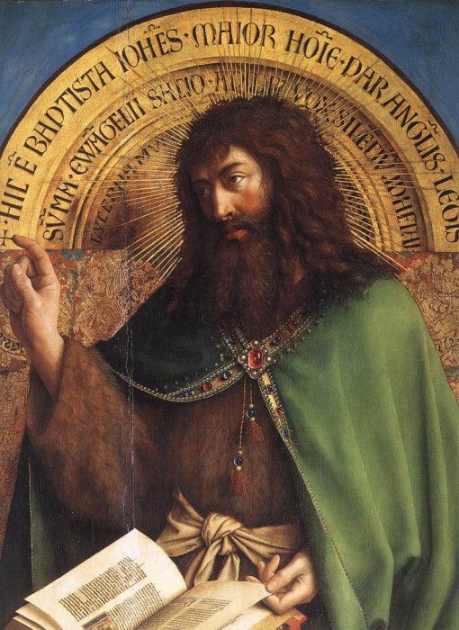 Eyck Jan van The Ghent Altarpiece St John the Baptist detail. ,  