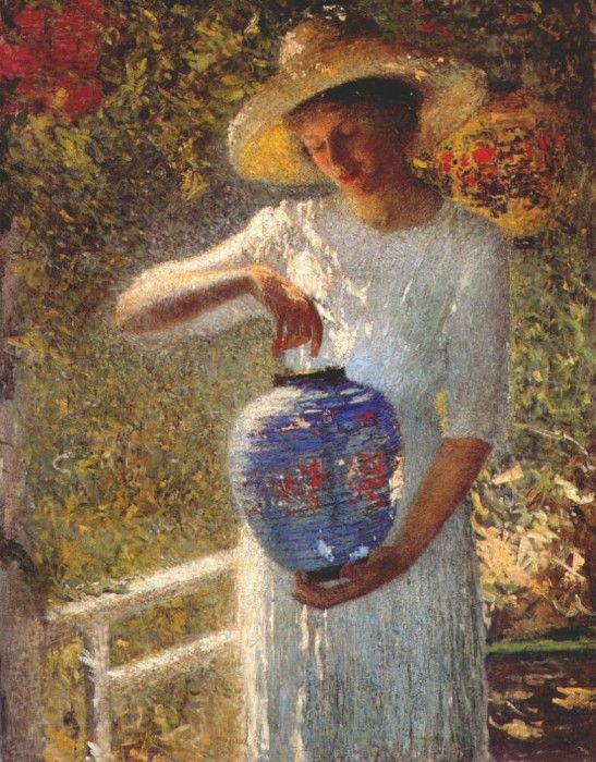 turner girl with lantern 1914. 