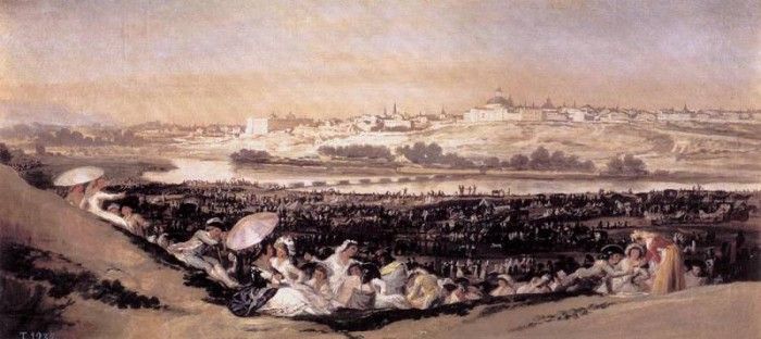 GOYA Francisco de The Meadow of San Isidro on his Feast Day.   ,  