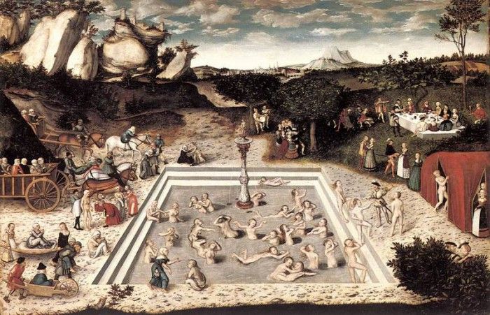 CRANACH Lucas the Elder The Fountain Of Youth. ,  