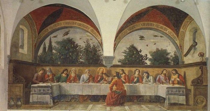 GHIRLANDAIO THE LAST SUPPER OGNISSANTI FIRENZE. , 