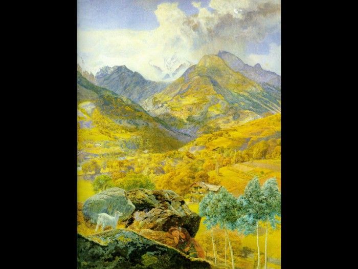 The Val d Aosta 1858 88x68cm. , 