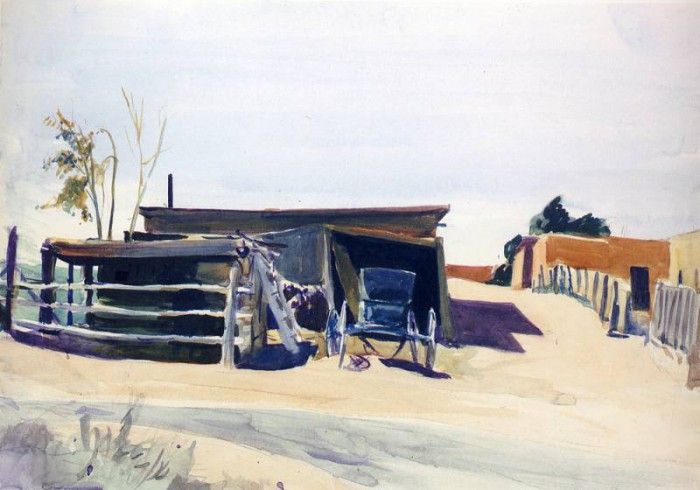 Hopper Edward Adobes And Shed New Mexico. , 