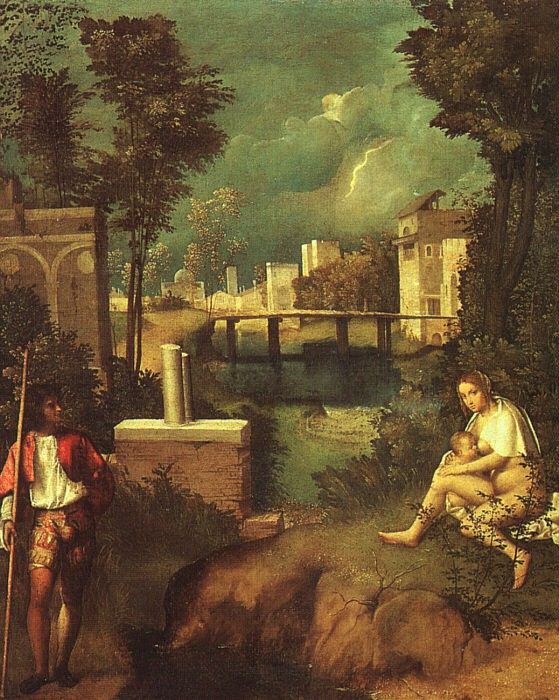 GIORGIONE THE TEMPEST, 1505-10, GALLERIE DELLACCADEMIA, VEN. ���������
