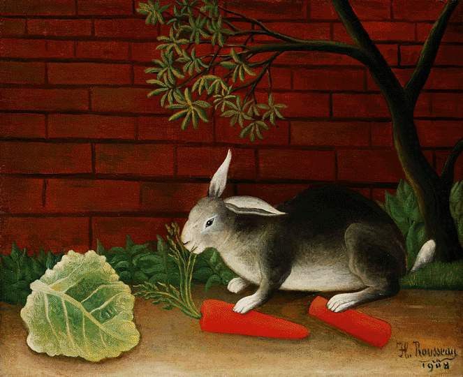 Rousseau,H. The meal of the rabbit, 1908, Barnes foundation. , 