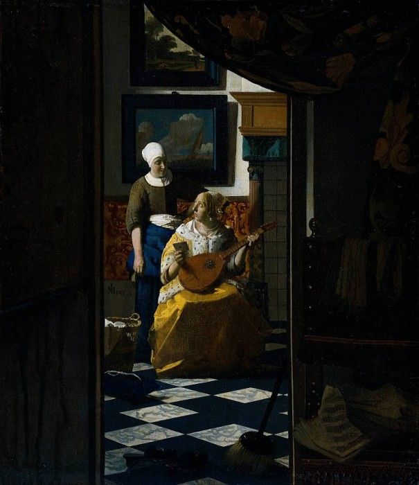 love-letter. Vermeer, Johannes