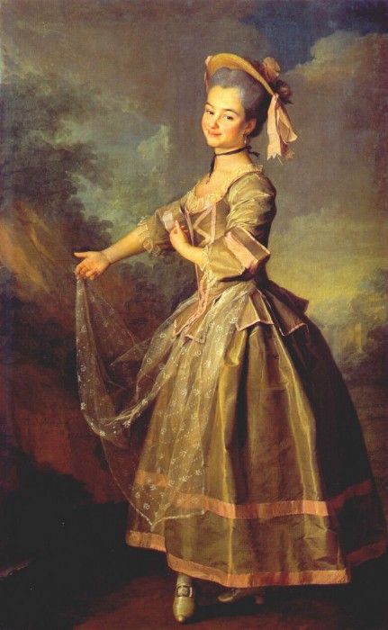 levitsky portrait of yekaterina nelidova 1773. , 