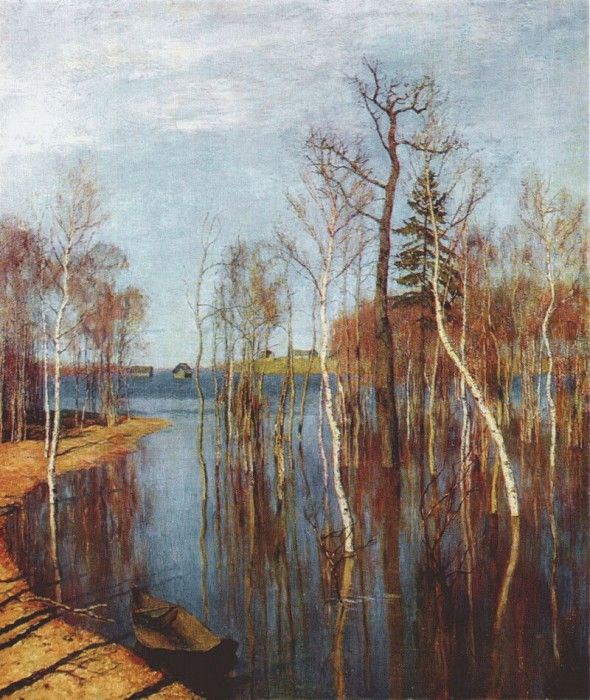 levitan spring flood 1897. , 