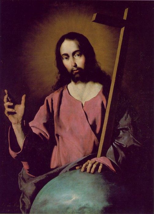 Zurbaran The Savior Blessing, 1638, 99x71 cm, Prado. ,  